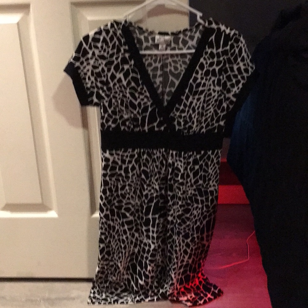 Black and white dress